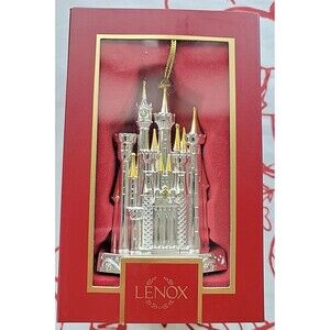 LENOX  DISNEY CASTLE SILVERPLATED ORNAMENT 2024 New In Box